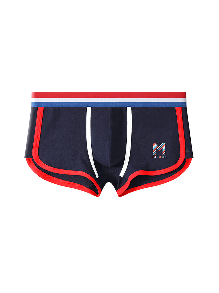 3 Pack Men's Solid Color Mid-Rise Breathable Antibacterial Sporty Cut Trunks | dmunderwear detail image 16
