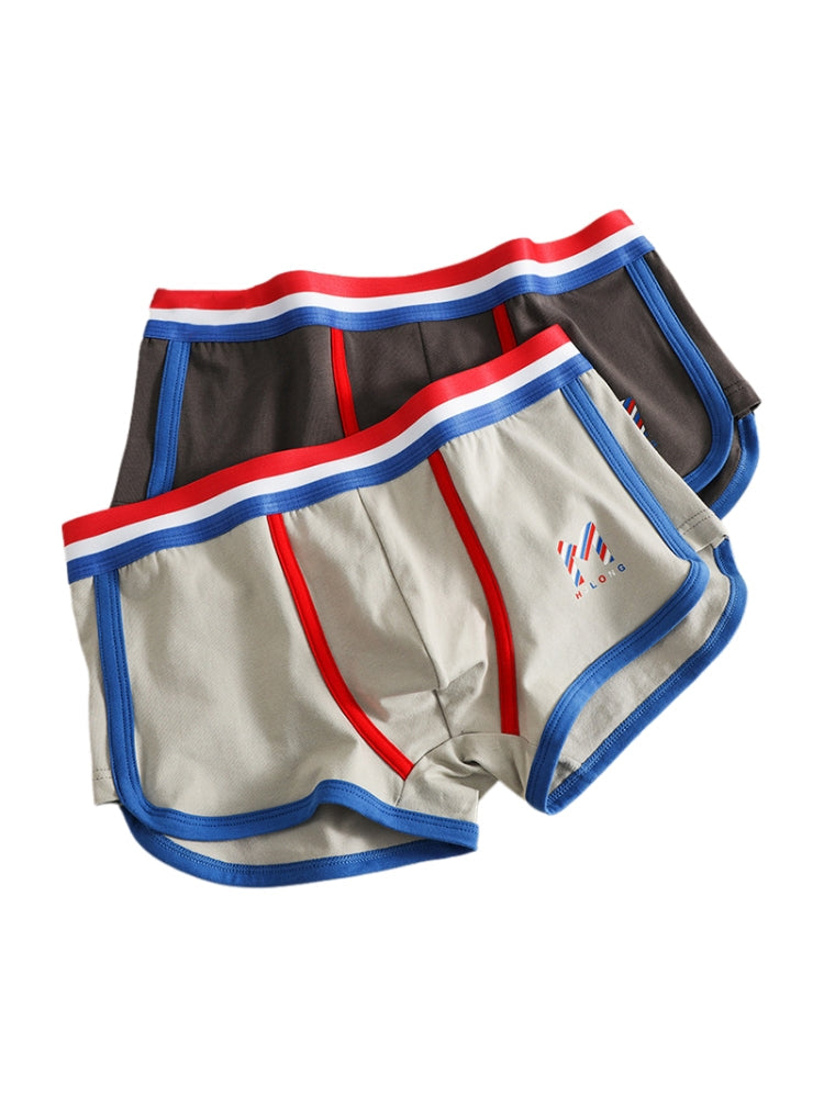 3 Pack Men's Solid Color Mid-Rise Breathable Antibacterial Sporty Cut Trunks | dmunderwear detail image 7