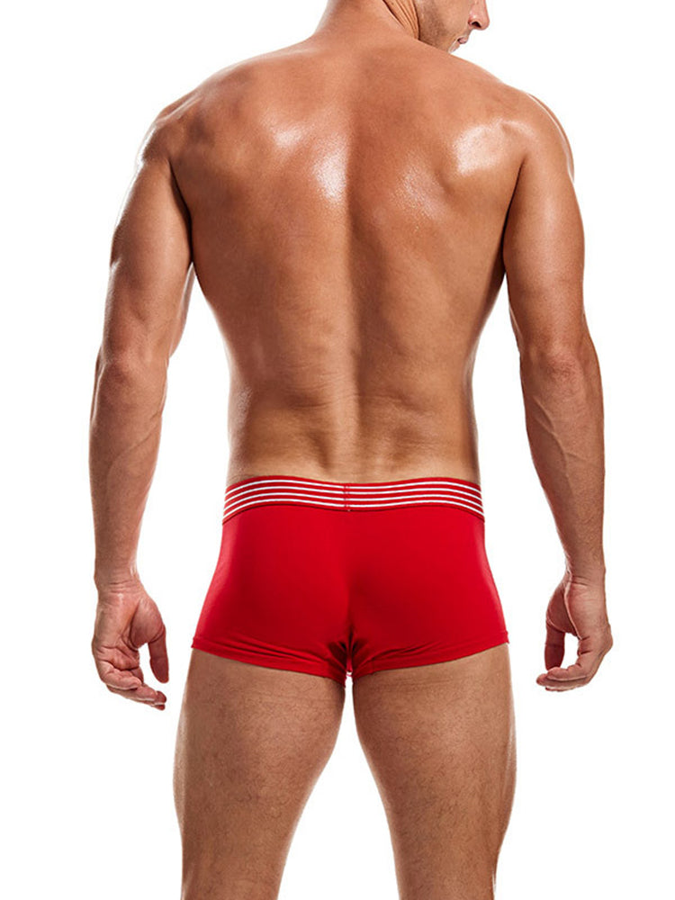 3 Pack Men's Solid Color Odor-Resistant Soft Supportive Pouch Trunks | dmunderwear detail image 15