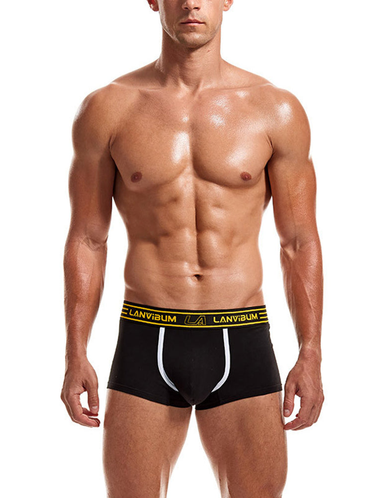 3 Pack Men's Solid Color Odor-Resistant Soft Supportive Pouch Trunks | dmunderwear detail image 16
