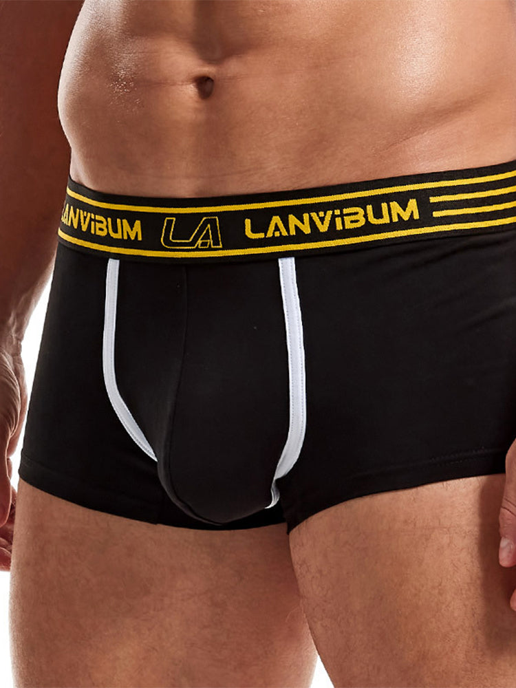 3 Pack Men's Solid Color Odor-Resistant Soft Supportive Pouch Trunks | dmunderwear detail image 19