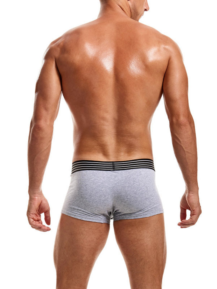3 Pack Men's Solid Color Odor-Resistant Soft Supportive Pouch Trunks | dmunderwear detail image 8