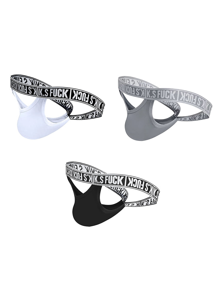 3 Pack Men's Sporty Low-Rise with U-Pouch Sexy Comfort Jockstrap | dmunderwear variant image