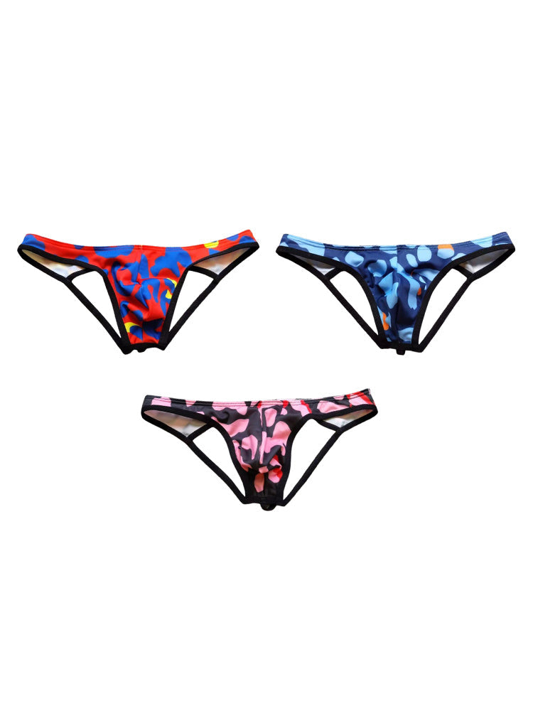 3 Pack Men's Stretch Fit Soft-Touch Fabric Low-Rise Breathable Jockstrap | dmunderwear variant image
