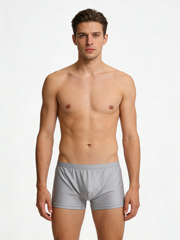 4 Pack Men's Supportive Pouch Cooling Airflow Seamless Comfort Trunks | dmunderwear detail image 1
