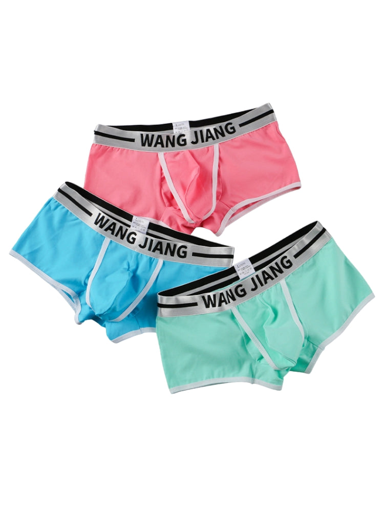 3 Pack Men's Supportive Separated Pouch Quick-Dry Stretch Fit Trunks | dmunderwear detail image 10