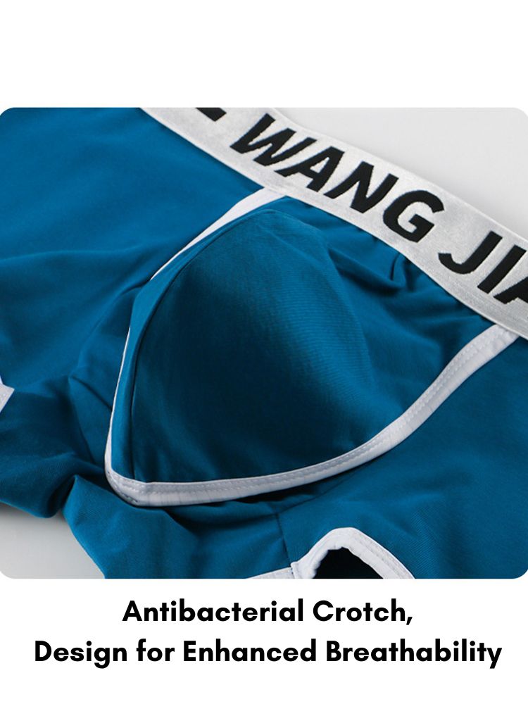 3 Pack Men's Supportive Separated Pouch Quick-Dry Stretch Fit Trunks | dmunderwear detail image 6