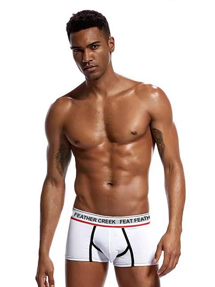 3 Pack Men's Separate Pouch Trunks with Large Contoured Pouch and High Stretch | dmunderwear detail image 1