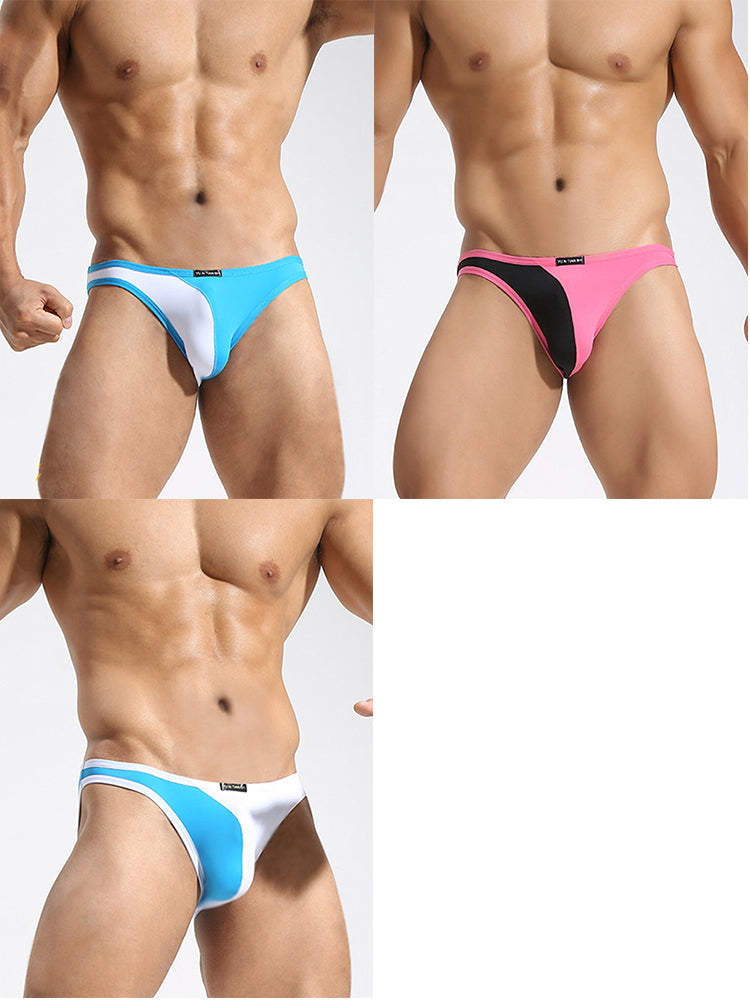 3 Pack Men's U-Pouch Breathable Nylon Briefs | dmunderwear variant image