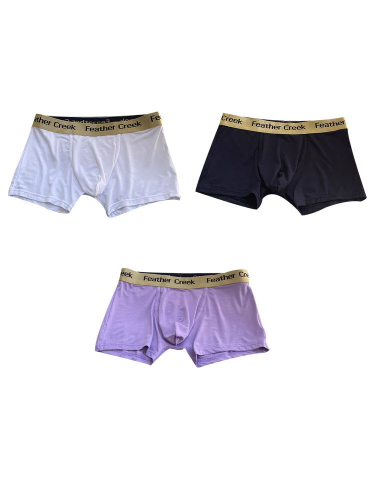 3 Pack Men's U-Shaped Large Pouch Breathable Comfortable Trunks | dmunderwear variant image