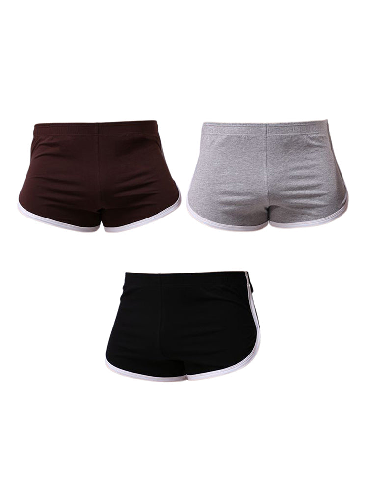 3 Pack Men's Ultra-Soft Cotton Seamless Solid Color Lightweight Trunks | dmunderwear detail image 17
