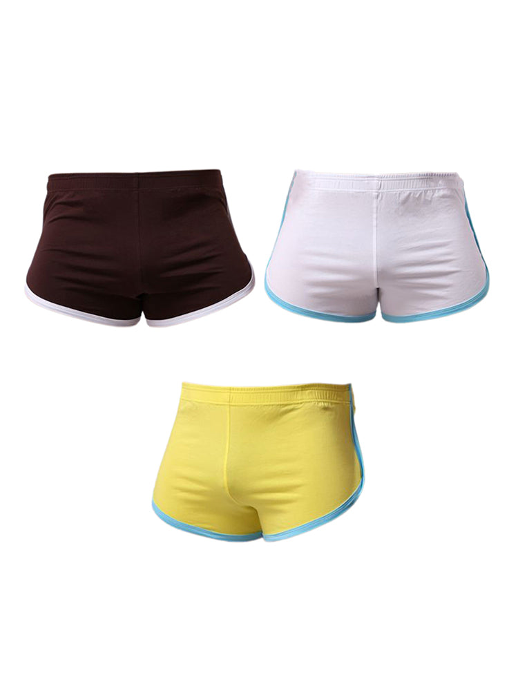 3 Pack Men's Ultra-Soft Cotton Seamless Solid Color Lightweight Trunks | dmunderwear variant image