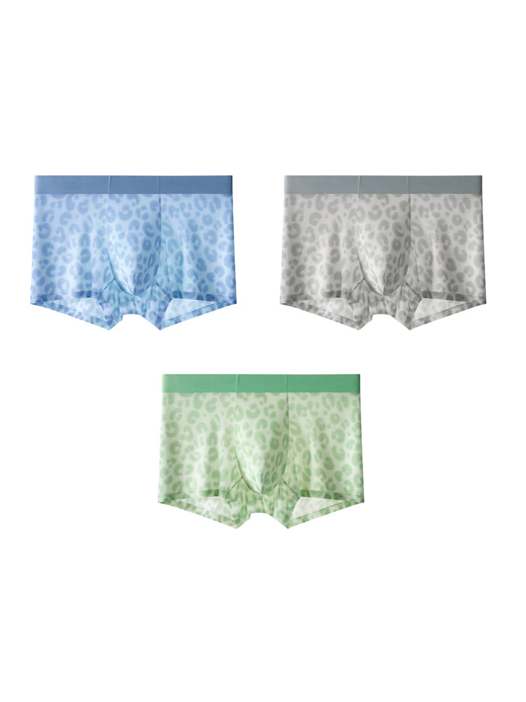 3 Pack Men's Ultra-Thin Ice Silk Trunks | dmunderwear variant image