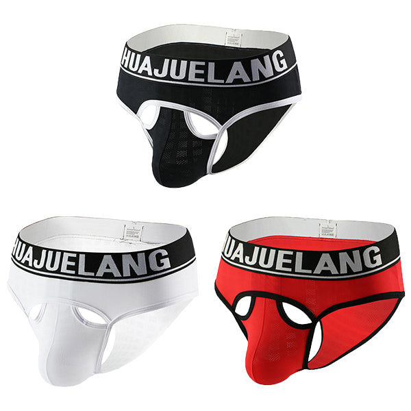 3 Pack Mesh Support Pouch Briefs | dmunderwear variant image