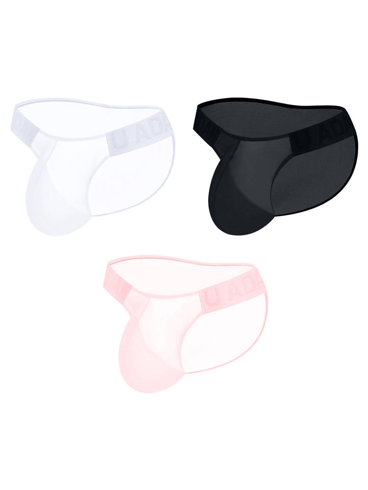 3 Pack Sexy Sheer Low-Rise Men's Bikini | dmunderwear variant image
