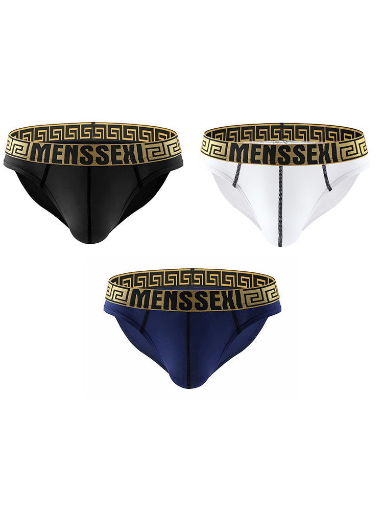 3 Pack Sexy Super Soft Ice Silk Men's Bikini | dmunderwear variant image
