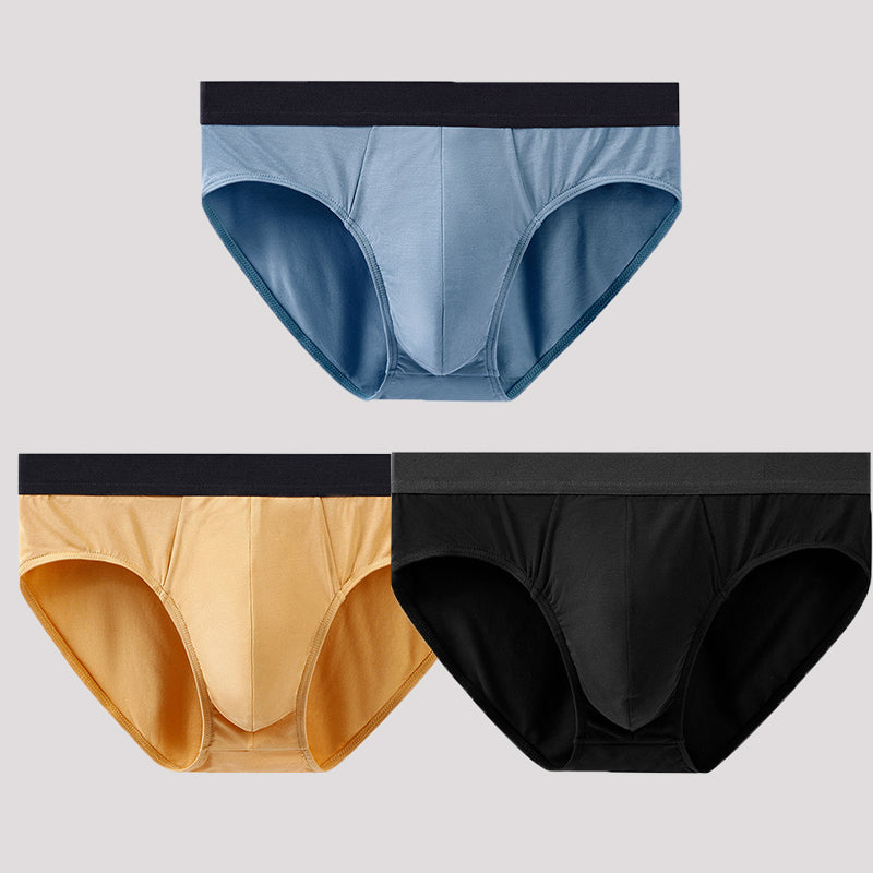 3 Pack Soft Modal Cotton Large Pouch Briefs | dmunderwear variant image