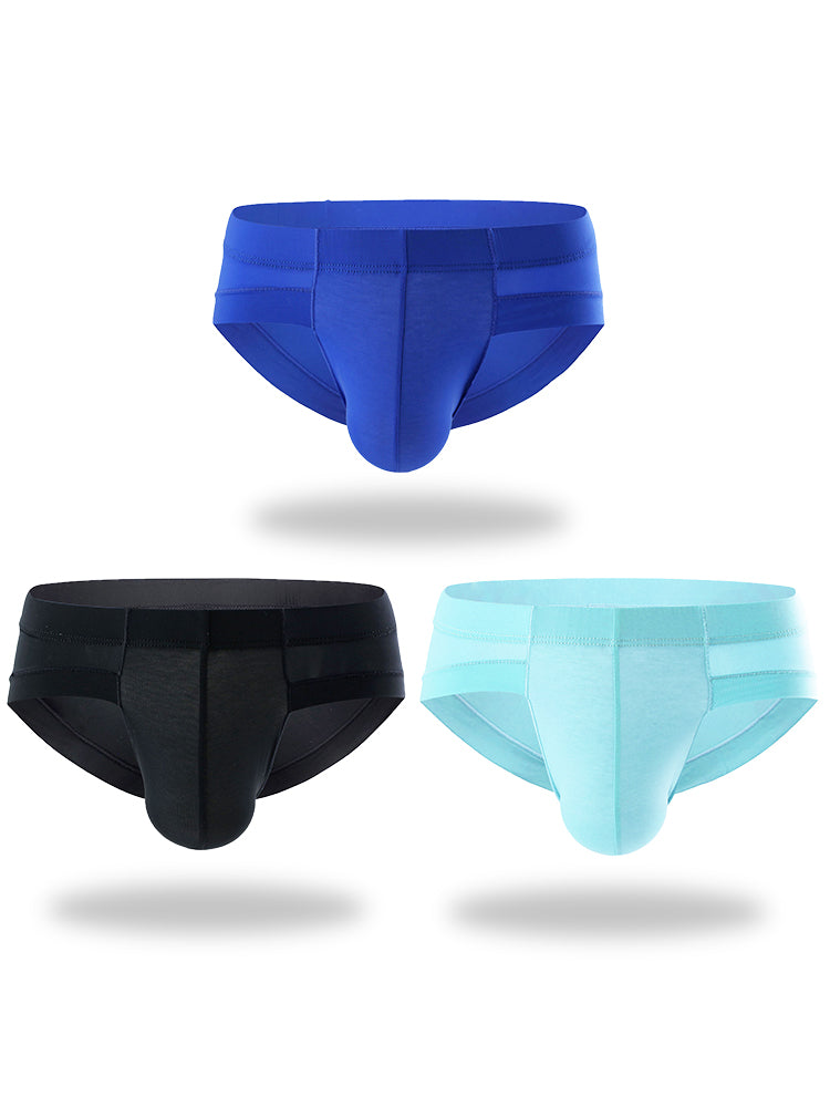3 Pack Summer Men's Brief With Support Pouch | dmunderwear variant image
