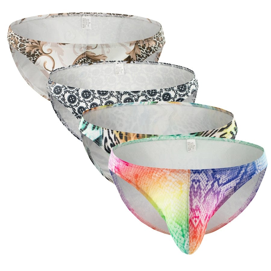 4 Pack Bold Print Briefs | dmunderwear