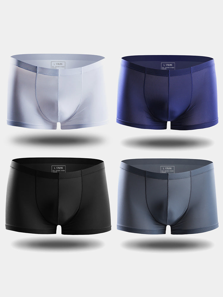 4 Pack Cooling Silk Bulge Pouch Men's Underwear | dmunderwear variant image