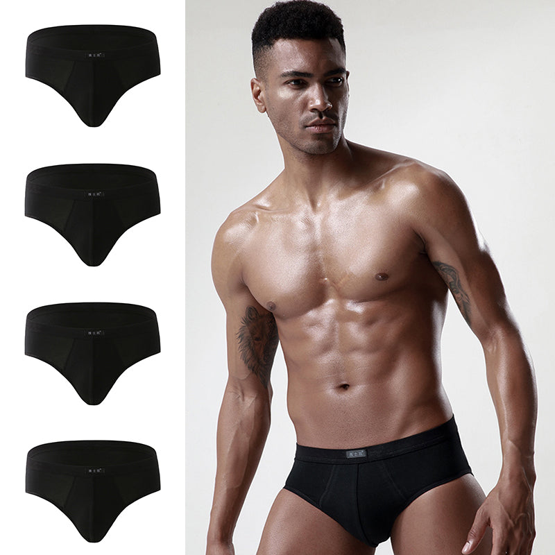 4 Pack Cotton Support U Convex Pouch Briefs | dmunderwear variant image