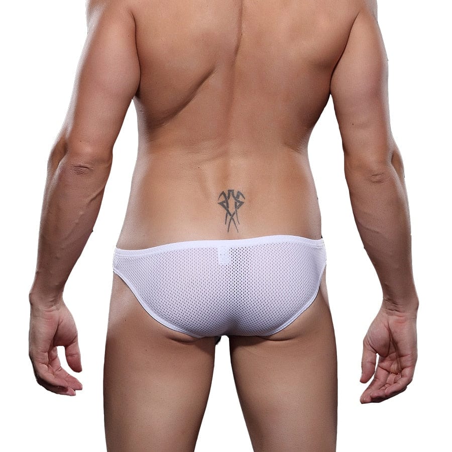 4 Pack Exposed Mesh Briefs | dmunderwear detail image 10
