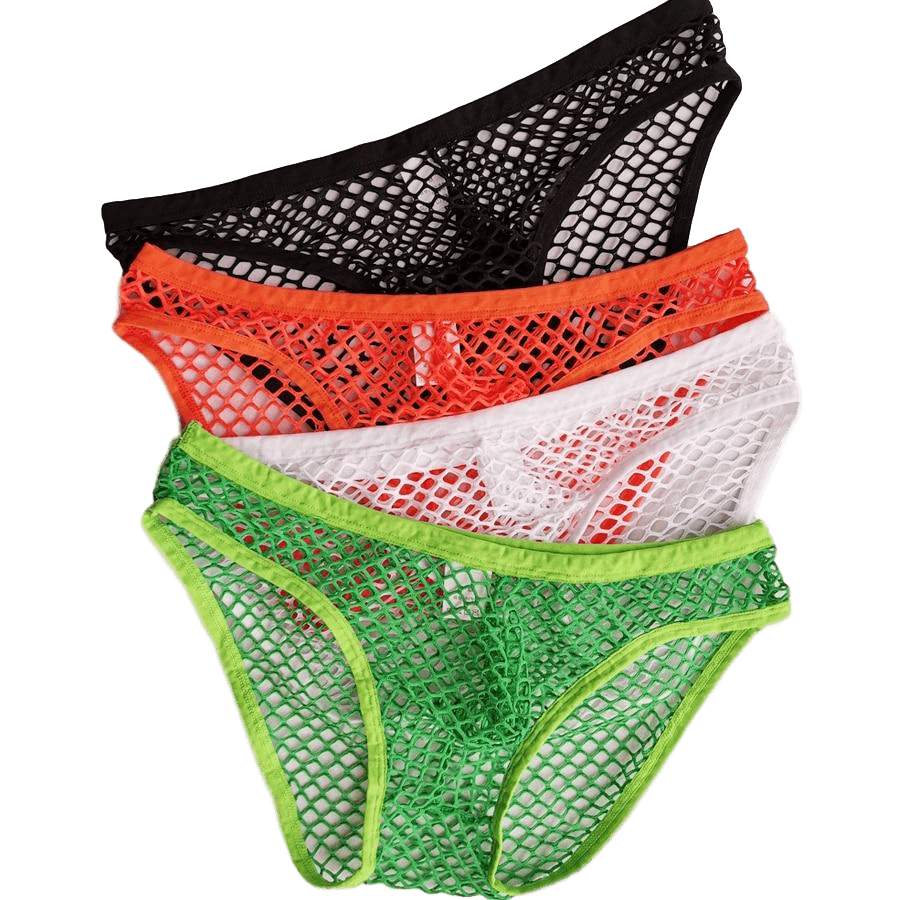 4 Pack Extreme Fishnet Briefs | dmunderwear