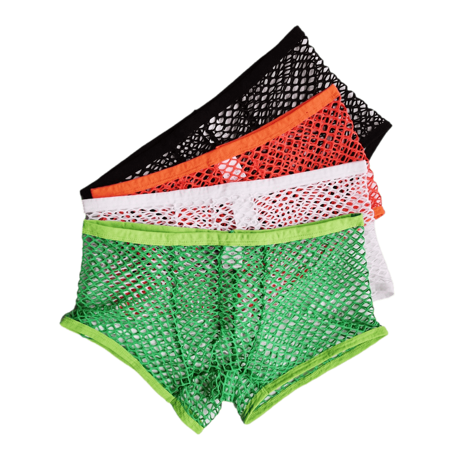 4 Pack Extreme Fishnet Trunks | dmunderwear