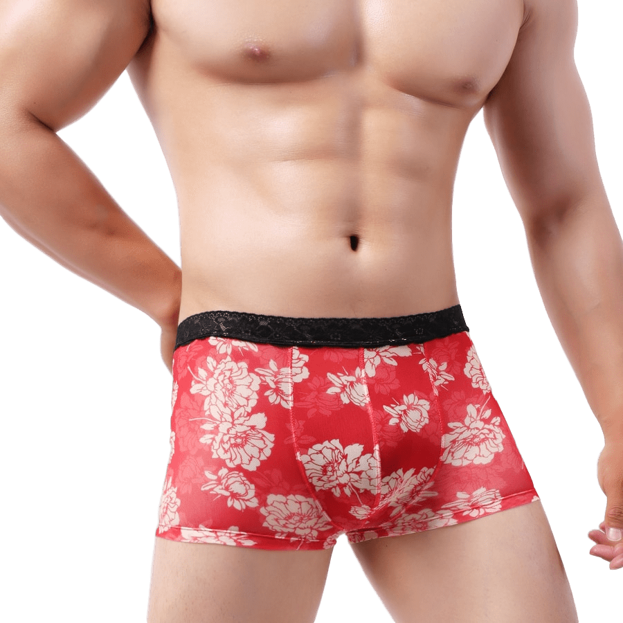 4 Pack Lace Flower Trunks | dmunderwear detail image 5
