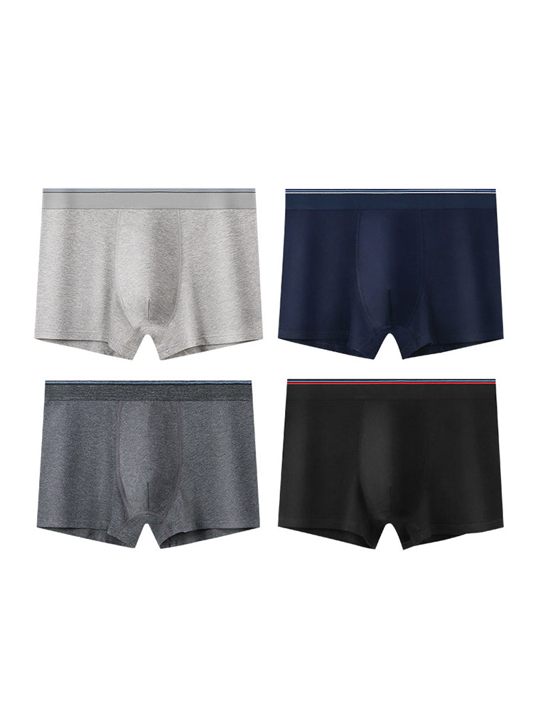 4 Pack Men's Classic Microfiber Trunks | dmunderwear detail image 14