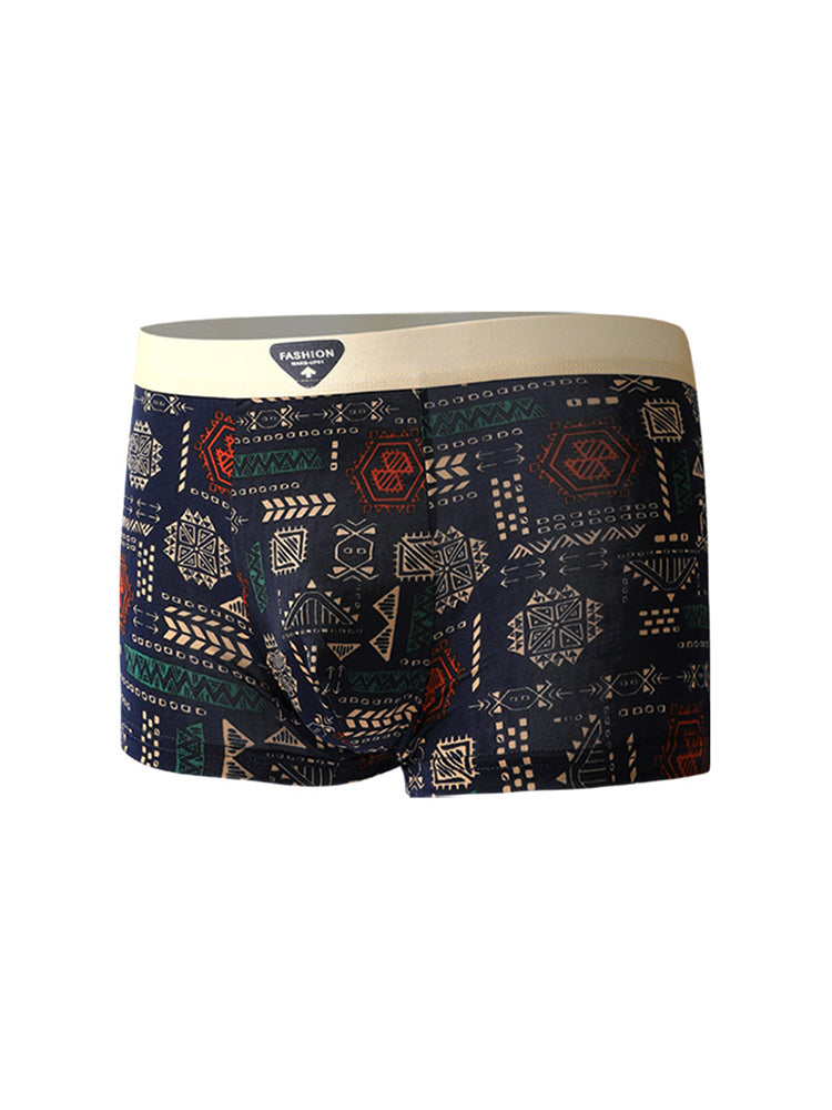 4 Pack Men's Ice Silk Antibacterial Breathable Seamless Comfort Trunks | dmunderwear detail image 15