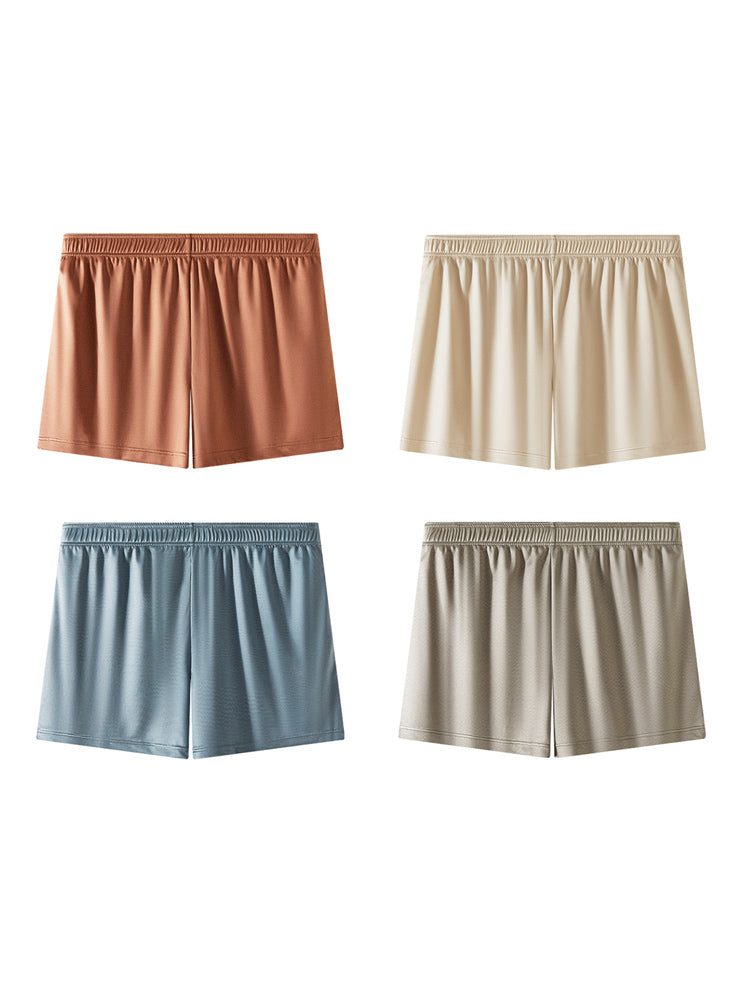 4 Pack Men's Luxury Soft Loose Fit Skin-Friendly Home Shorts | dmunderwear variant image