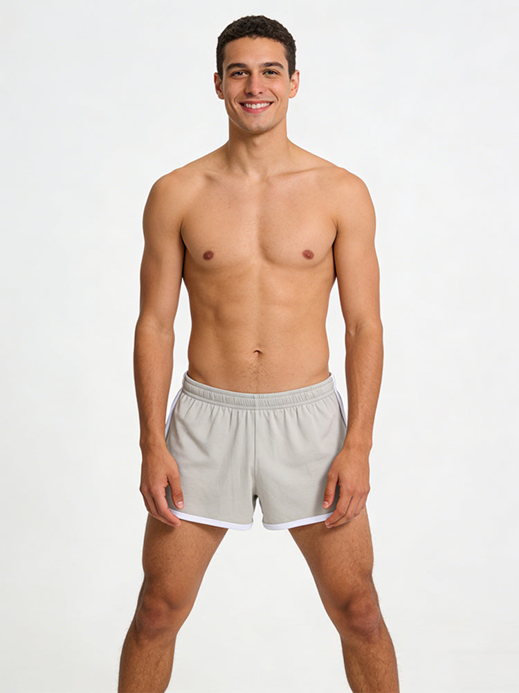 4 Pack Men's Mid-Rise Breathable Cotton Skin-Friendly Boxers Shorts | dmunderwear detail image 1