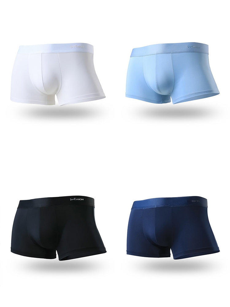 4 Pack Men's Pouch Anti-bacterial Silk Underwear | dmunderwear variant image