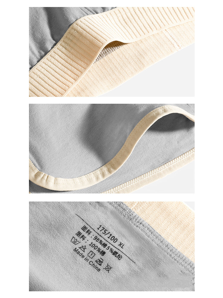 4 Pack Men's Premium Cotton Antibacterial Mid-Rise Ultra-Soft Trunks | dmunderwear detail image 10