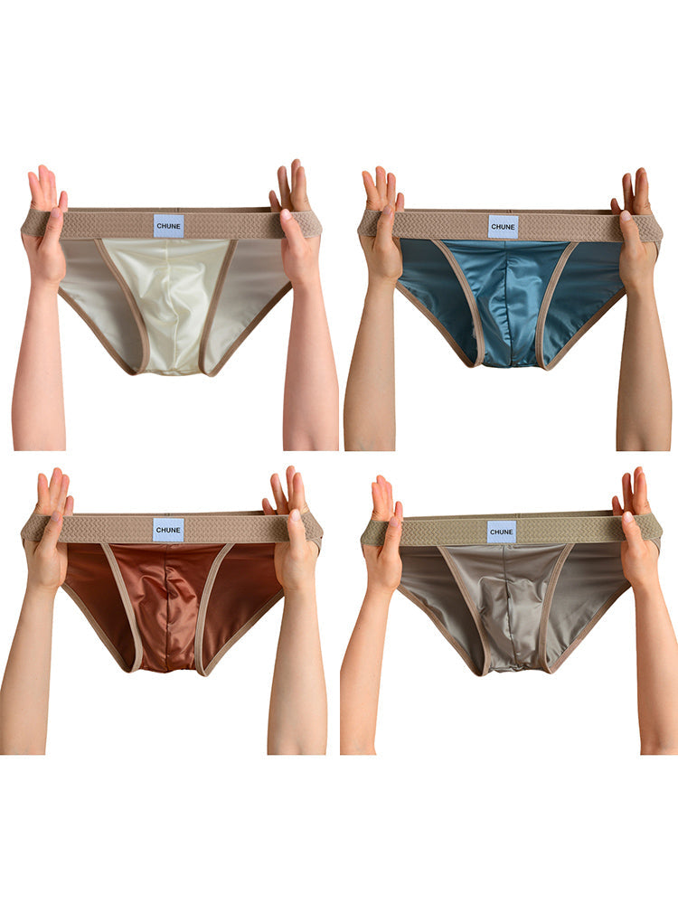 4 Pack Men's Seamless Anti-Odor Stay-Put Fit Cooling Airflow Bikinis | dmunderwear variant image