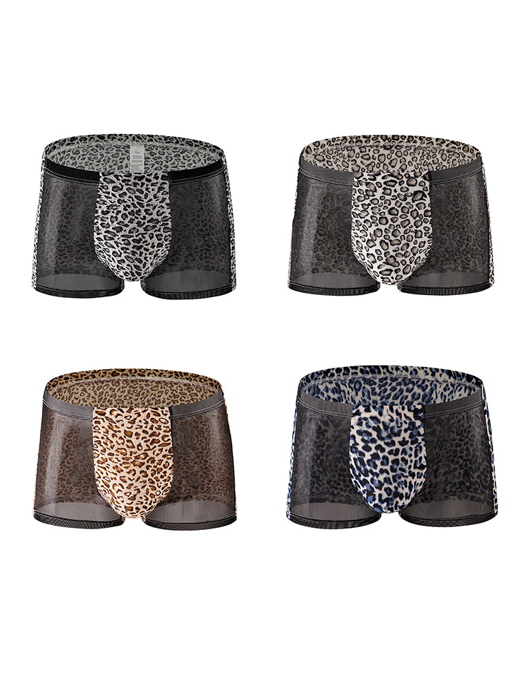4-pack Men's Seamless Comfort Odor-Control Ice Silk Trunks | dmunderwear variant image