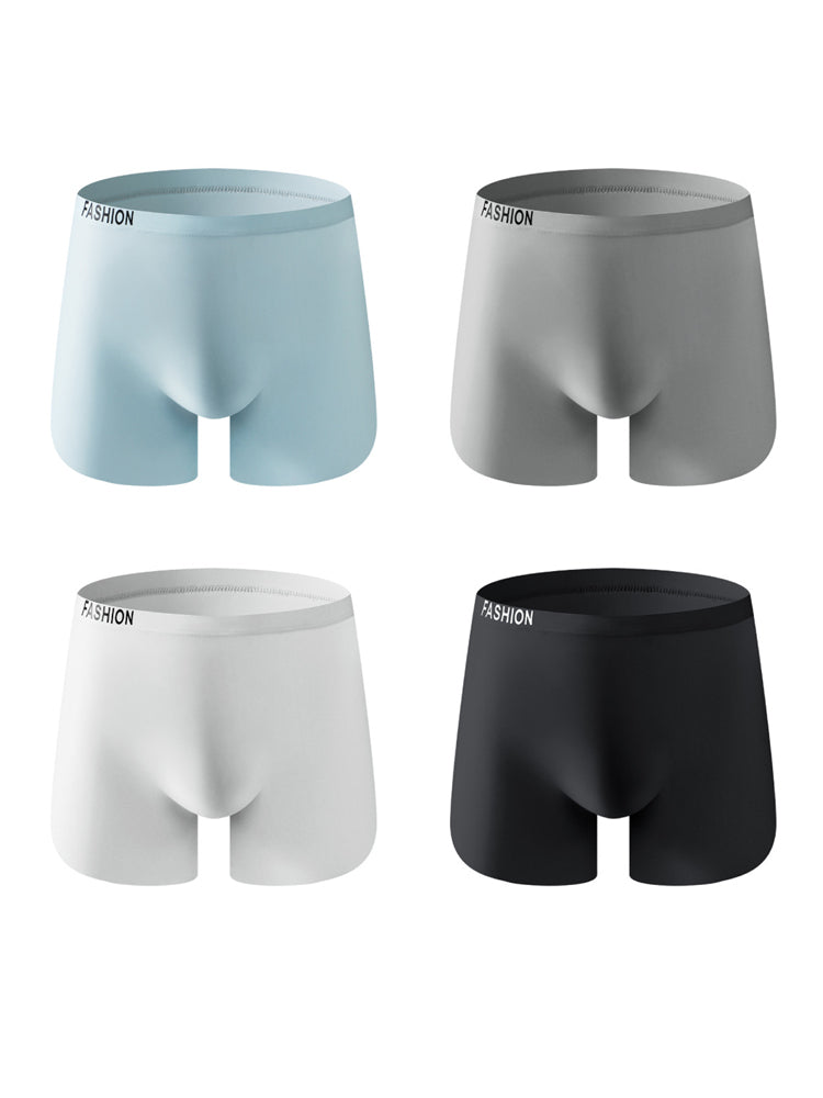 4 Pack Men's Seamless U-Shaped Pouch Lightweight & Breathable Boxer Briefs | dmunderwear variant image