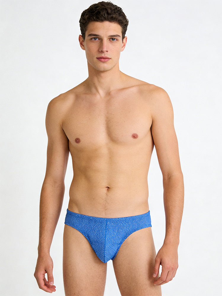 4 Pack Men's Sexy Solid Color Low-Rise Stretch Fit Breathable Briefs | dmunderwear detail image 1