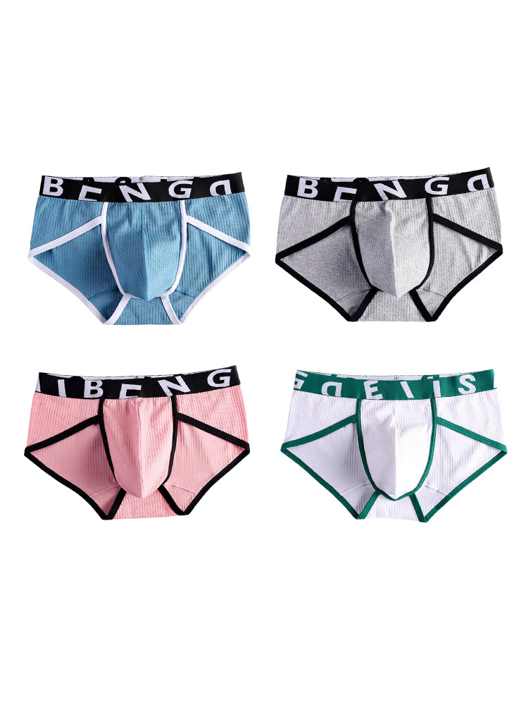 4-pack Men's Ultra-Soft Breathable Cotton High-Stretch Briefs | dmunderwear variant image