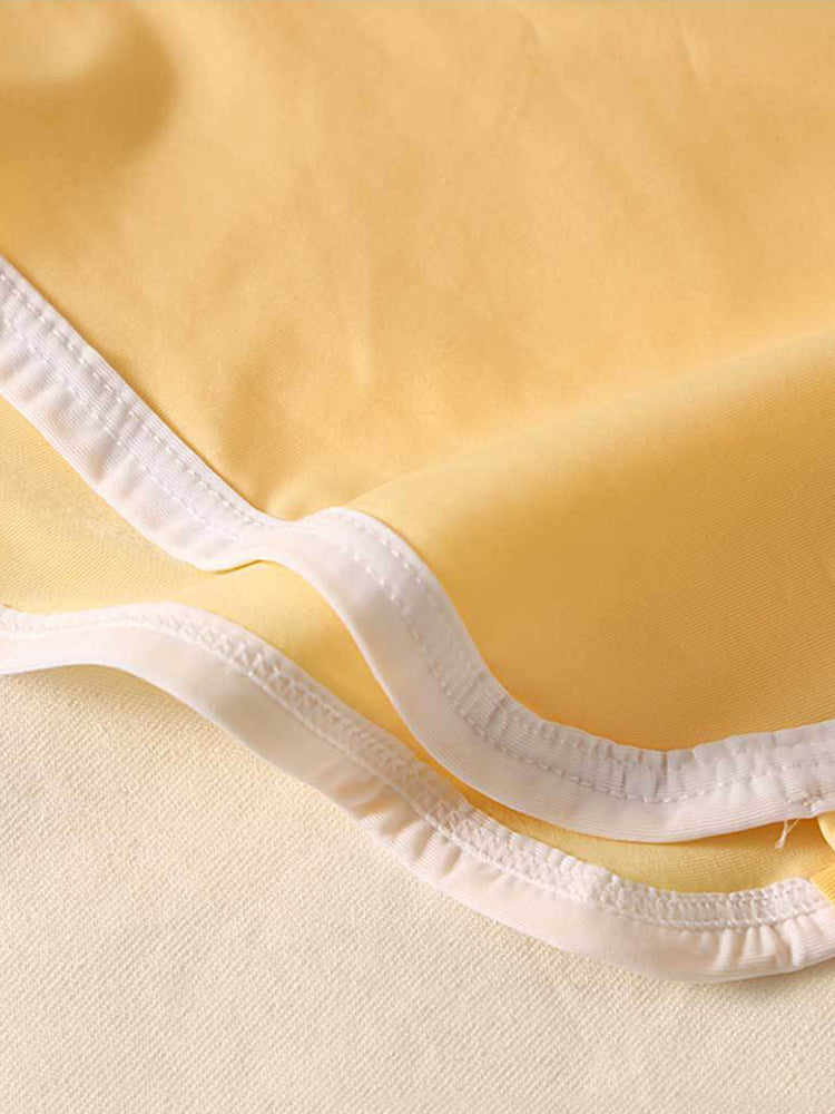 4 Pack Men's Ultra-Thin Breathable Solid Color Separated Pouch Smooth Trunks | dmunderwear detail image 11