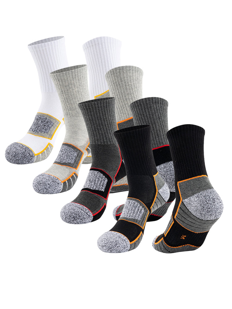 4 Pack Mid-Crew Thick Cushioned Sports Socks | dmunderwear variant image