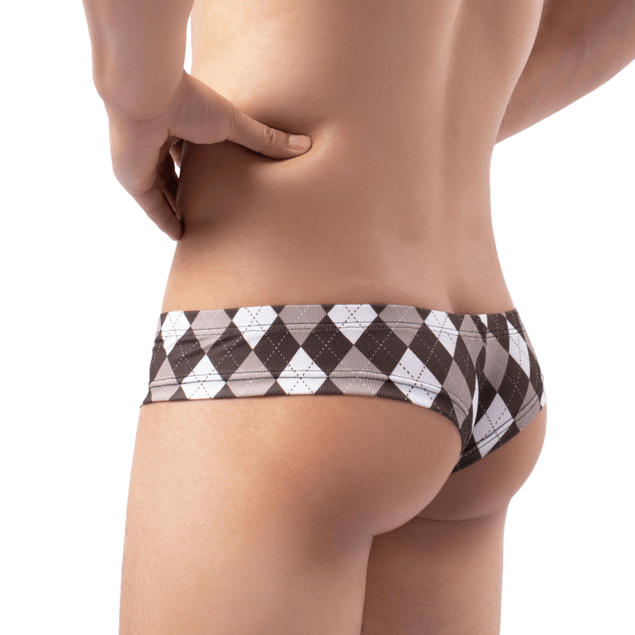 4 Pack Plaid Cheeky Briefs | dmunderwear detail image 3