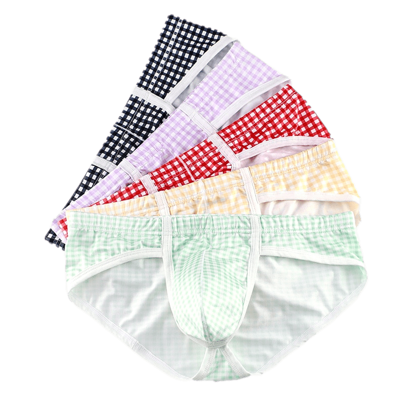 4 Pack Plaid T Briefs | dmunderwear