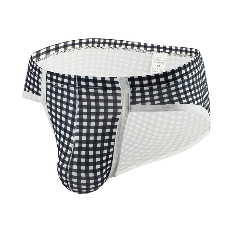4 Pack Plaid T Briefs | dmunderwear detail image 3