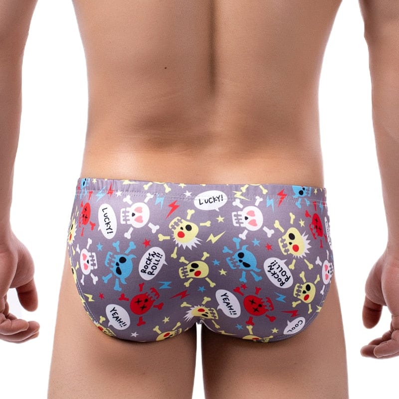 4 Pack Skull and Bones Briefs | dmunderwear detail image 5