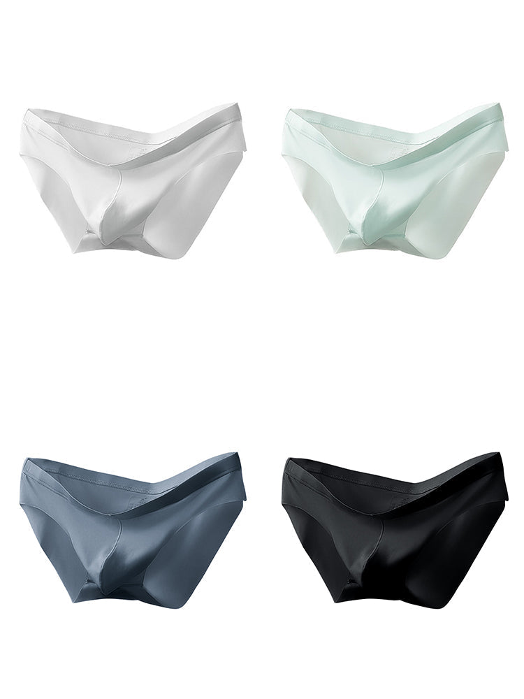 4 Pack Men's Seamlessess Thin Pouch Bikini | dmunderwear variant image