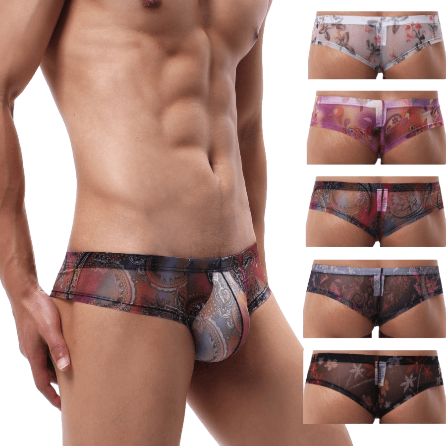 4 Pack Trippy Cheeky Briefs | dmunderwear