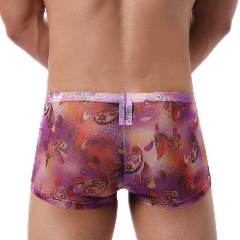 4 Pack Trippy Sheer Trunks | dmunderwear detail image 13