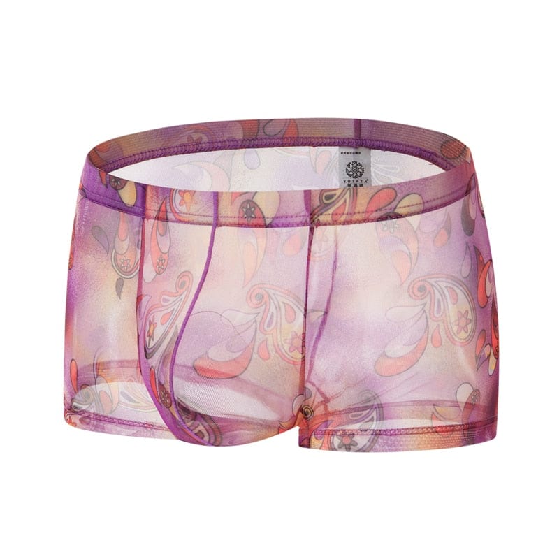 4 Pack Trippy Sheer Trunks | dmunderwear detail image 15